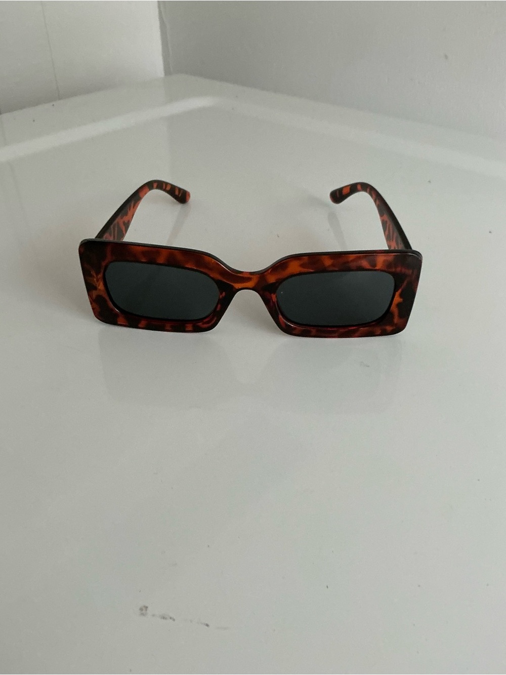 Women’s Rectangular Tortoiseshell Sunglasses - Brown